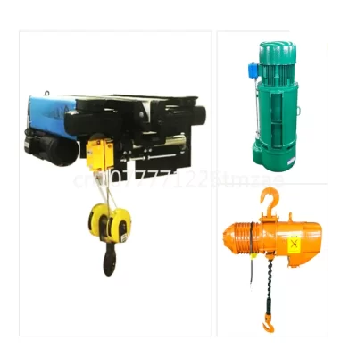 Talha Elétrica de cabo de aço com trole, Polia de Cabo, 6m até 19m Cap. 5 até 25 Toneladas