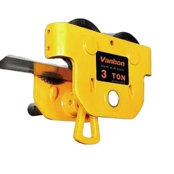 Vanbon-Manual Hoist Trolley, 500kg, 1ton, 2ton, 3ton, 5ton, com bom preço, Top Seller