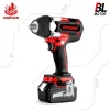 ONEVAN Brushless Electric Impact Wrench, Bateria de iões de lítio para Makita, Bateria 18V, 588VF, 1800 N.M Torque, 1/2 in, 22900mAh