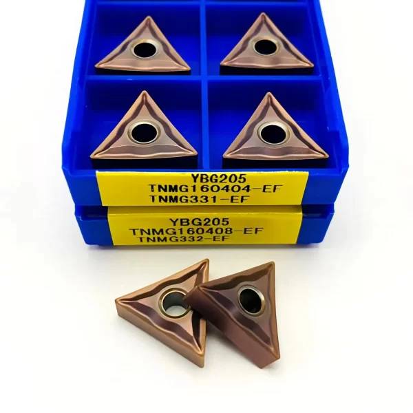Aço inoxidável duro liga lâmina, TNMG160408-EF TNMG160404-EF TNMG220404-EF TNMG220408-EF YBG205, 10PCs