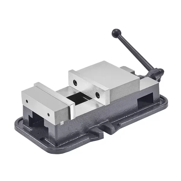 Alicata plana de nariz fixo angular de alta precisão, prensa de mesa hidráulica para fresadoras, resistente, industrial, 4"