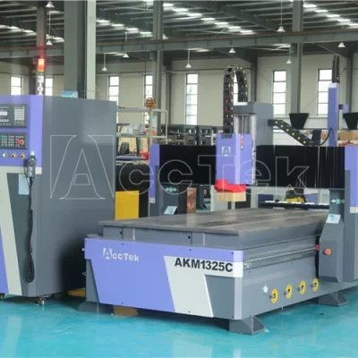 Máquina de corte do CNC da elevada precisão, madeira, MDF, acrílico, AKM1325C, 9.0KW, 130x250cm, router do CNC