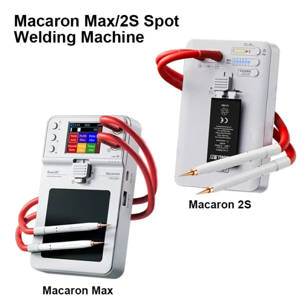 Qianli-Macaron Max Macaron 2S Máquina Portátil De Solda A Ponto, Pulso Duplo, Ajustar A Bateria, Flex Solda Ferramenta De Reparo