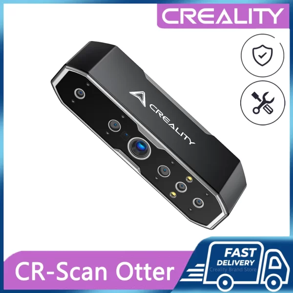 Creality-CR-Scan Otter para impressão 3D, scanner portátil, precisão de 0,02mm, rastreamento anti-agitação, velocidade de digitalização de até 20FPS