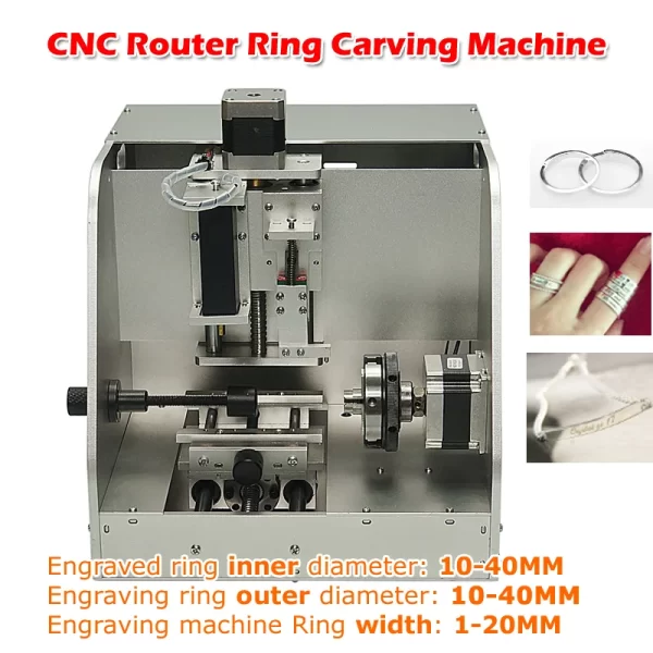 Jóias portáteis Gravar Pulseira Gravura Mesa, CNC Router, Anel Escultura, Fresagem De Metal, Máquina De Marcação, Porta USB
