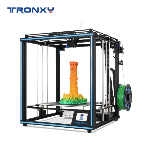 Tronxy-3d printer x5sa, com 330x330x400mm corexy, kit diy, impressão em metal, mesa térmica, sensor de filamento, nivelamento automático