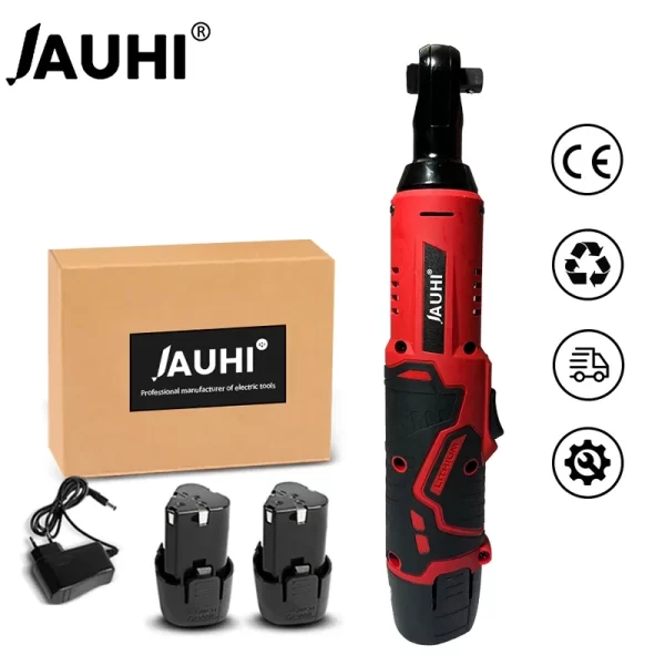 Cordless Elétrica Chave De Fenda, Ângulo Direito Ratchet Wrench, Impacto Broca, Remoção Parafuso Porca, Repair Tool Car, 12V, 3/8"