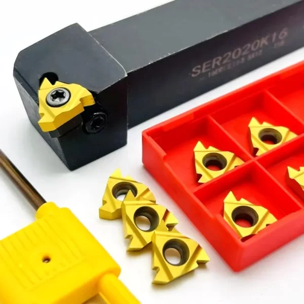 Ferramenta de torneamento rosca externa, Suporte para ferramentas CNC, 16ER Carbide Insert, SER1616H16, SER2020K16, SER2525M16, SER1212H16
