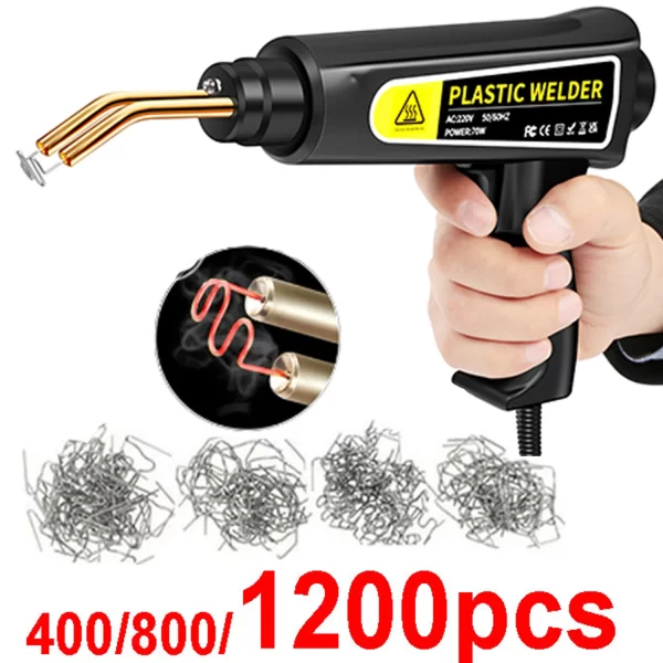 Máquina De Solda De Pistola De Calor De Plástico, pára-choques Grampos De Ferro De Solda, Reparação De Bumper, Kit De Ferramentas Do Carro, Grampeador Quente, Soldador De Plástico, Novo