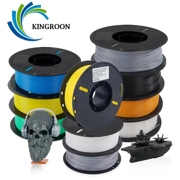 KINGROON 3D Impressora PETG Filamento 1KG 1,75mm Emaranhado-Livre, alta Qualidade 3D Impressão Eco-friendly Consumíveis Plásticos 2.2LBS/ROLO