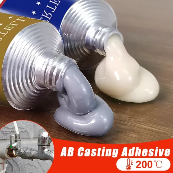 Cola De Soldagem A Frio, Adesivo De Reparo De Metal, Resistência Ao Calor, Selante AB, Alta Resistência, Reparo Plástico Mágico, Agente Adesivo De Fundição