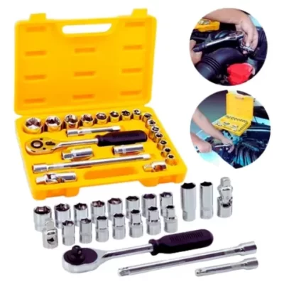 Conjunto de chaves sextavadas, kit de ferramentas para carro, chave inglesa, chaves manuais, 10 A, 32mm, 1 pol, 2in, 22PCs