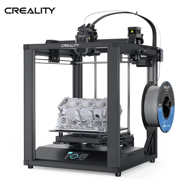 Creality-Ender 5 S1 Impressora 3D FDM, Quadro Cubo Estável, Sprite Dual Gear, Extrusora Direta, CR Touch, Nivelamento Automático, Touch Screen UI