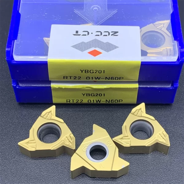ZCC.CT-Carbide Insert Thread Cutting Tool, Ferramenta de torneamento, 16ER, 22ER, RT16.01W-G60P, YBG201, RT16.01W-G60P, RT16.01W-N60P, YBG201