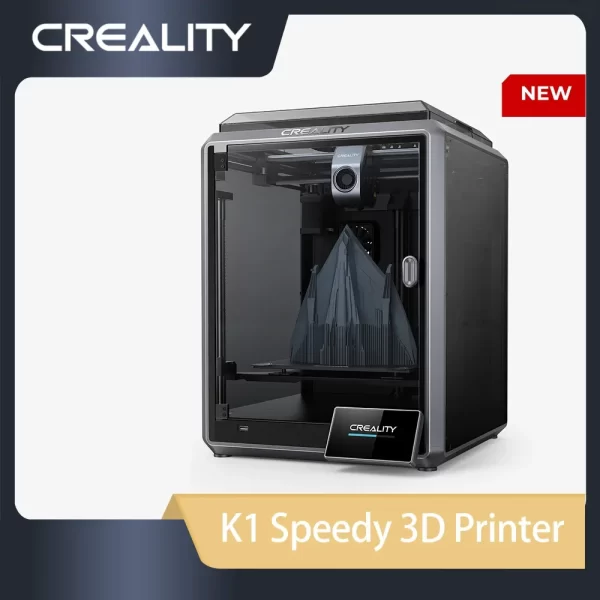 Impressora 3D Creality k1, nivelamento automático, impressão de placa de construção flexível, tamanho 220x220x250mm, 600mm s