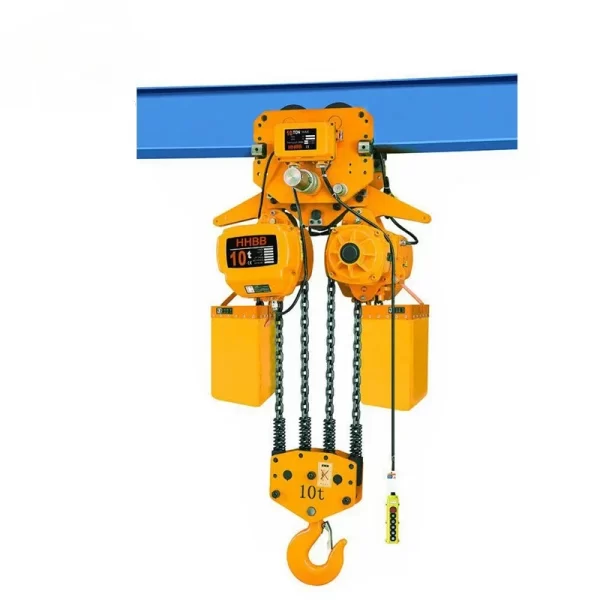 China Grua de corrente elétrica tipo HHBB com carrinho, 0.5Ton, 1Ton, 2Ton, 10Ton, Fabricantes
