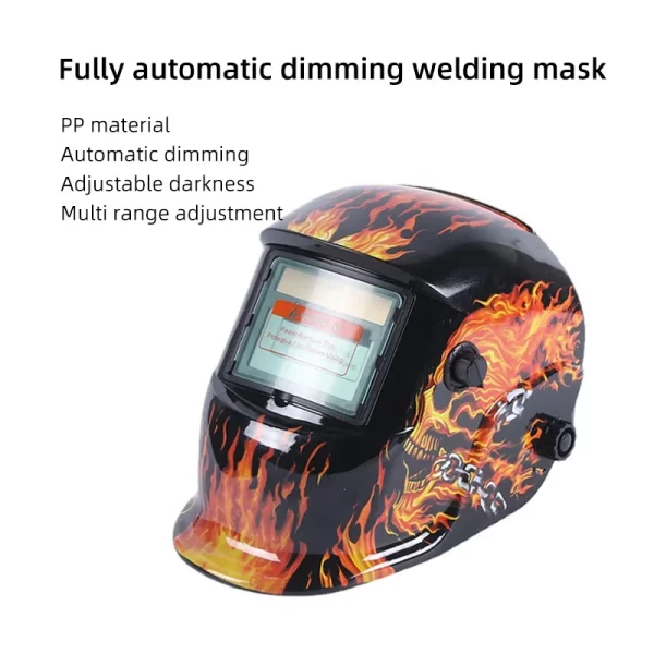 Capacete Solar Automático De Soldagem Headworn, Resistência A Alta Temperatura, chapéu De Máscara De Soldador Protetor, 1Pc