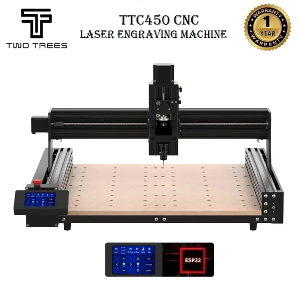 TTC450 CNC Laser Gravador CNC Router Máquina De Corte De Trituração De Madeira Para Acrílico PCB PVC Metal GRBL Máquina De Gravação A Laser