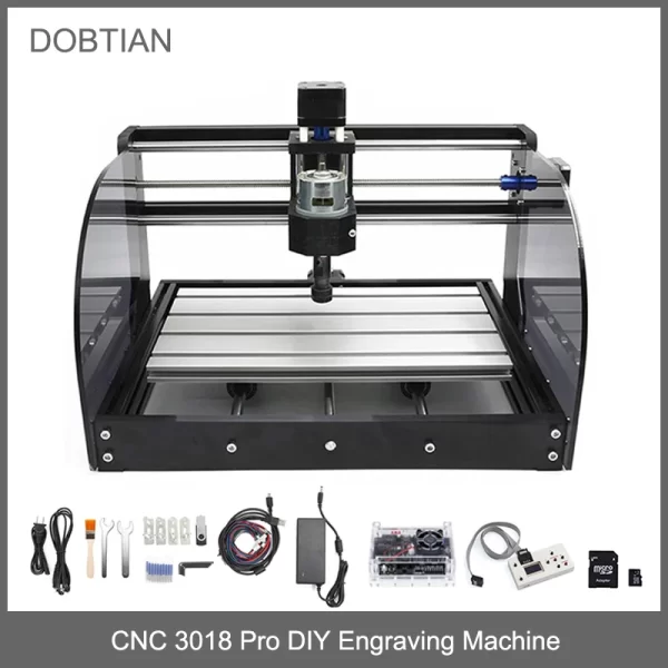 CNC 3018 Pro Max Máquina De Gravura Do Laser, 3 Eixos GRBL Fresagem, Roteador De Madeira, PCB, PVC, Mini Crave Gravador, DIY