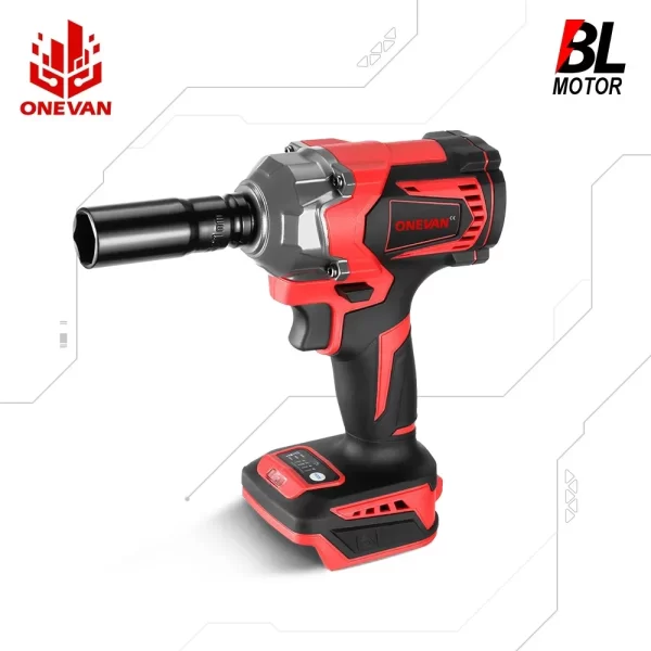 OENVAN-Brushless Electric Impact Wrench, chave de fenda sem fio, ferramentas elétricas para Makita 18V Battery, 1200 N.M, 1/2"