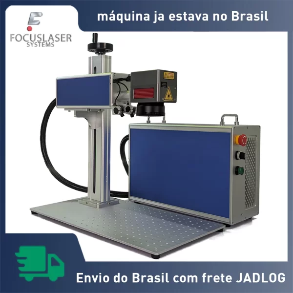 Máquina De Gravação A Laser De Fibra 30w 50w Raycus Marcação De Metal De Corte De Ouro Jóias Gravar Cobre Latão De Aço Inoxidável, Máquina no Brasil, envio jadlog