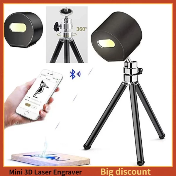 Mini impressora 3d laser gravador portátil máquina de gravação a laser laserpecker pecker pro desktop etcher cortador madeira roteador máquina