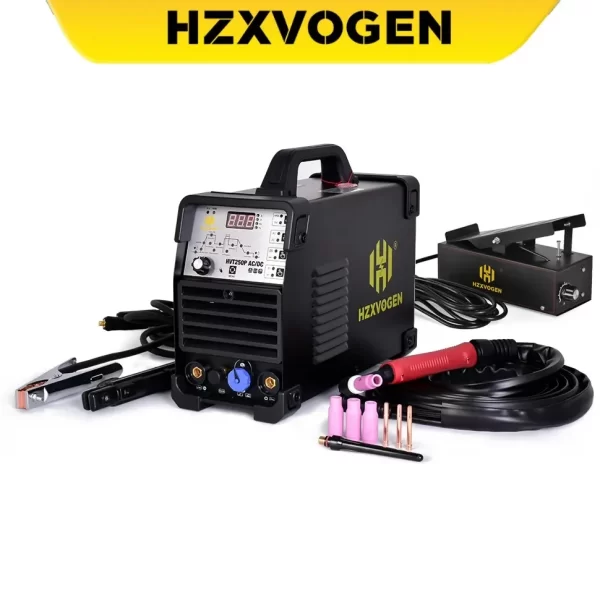 Hzxvogen-4 in 1 máquina de solda de alumínio com pulso digital, argônio argônio, arco mma, 2t/4t, soldador de aço inoxidável, ac/dc