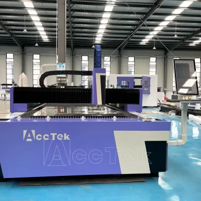 Acctek-máquina de corte do laser da fibra do aço carbono, corte do metal, 1530, 1000W, 3000W