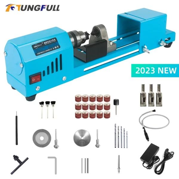 mini torno 150w Tensão 12v/24v Usinagem de Miniaturas buda pérola torno diy carpintaria buddha pérola torno broca ferramenta rotativa