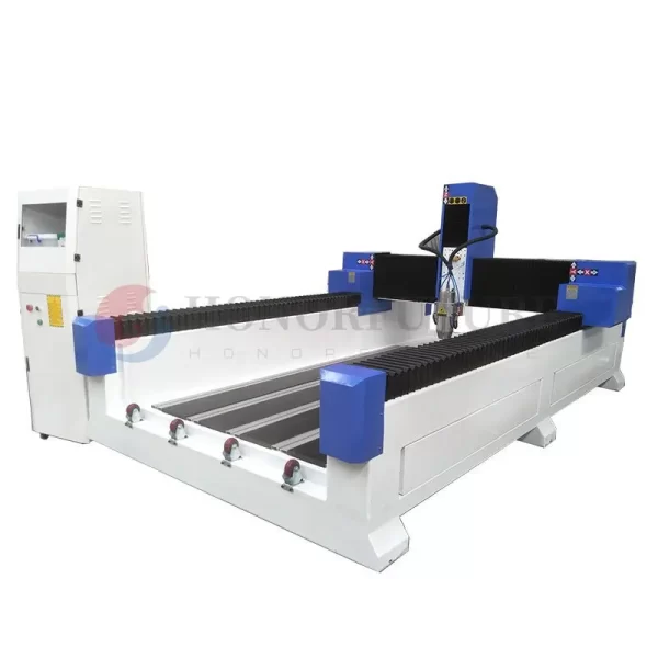 HFS1325 4 Axis Stone CNC Router Machine, Fresagem, Gravura, Mármore, Granito, Eixo 5.5Kw, Controlador Mach3, 6090, 9015, 1325, 1530