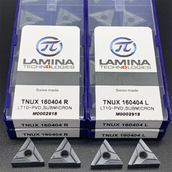 10 Peças Pastilha inserto para Torneamento CNC lamina inserções de torneamento de metal externo de alta qualidade tnux160404r tnux160408r nn lt10 tnux160404l tnux1604048