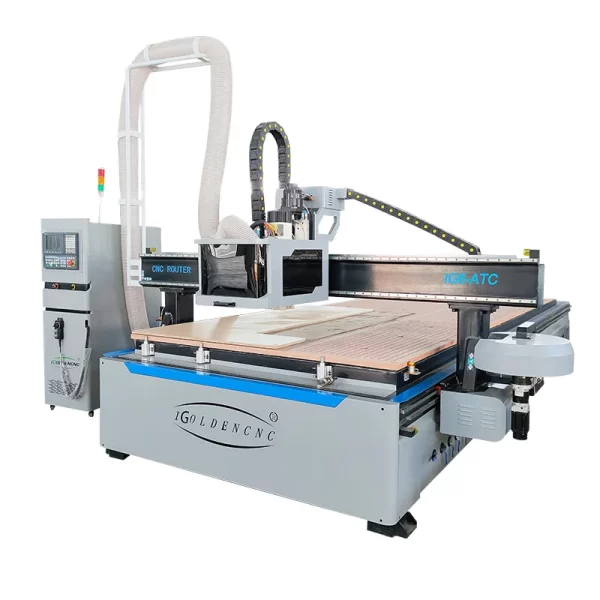 CNC Madeira Router Máquina De Gravura, Trocador De Ferramentas Automático, 3D Móveis MDF Making, 1325, 4x8ft