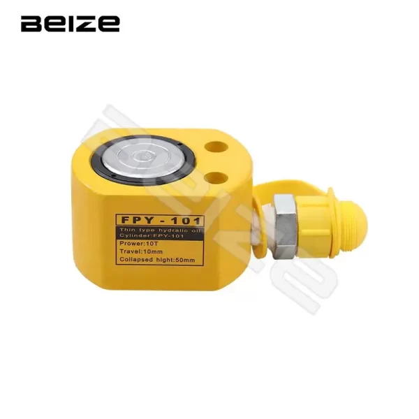 Tipo fino super jack hidráulico do cilindro FPY-101 com altura de 50mm, curso do trabalho de 10mm output 10 toneladas