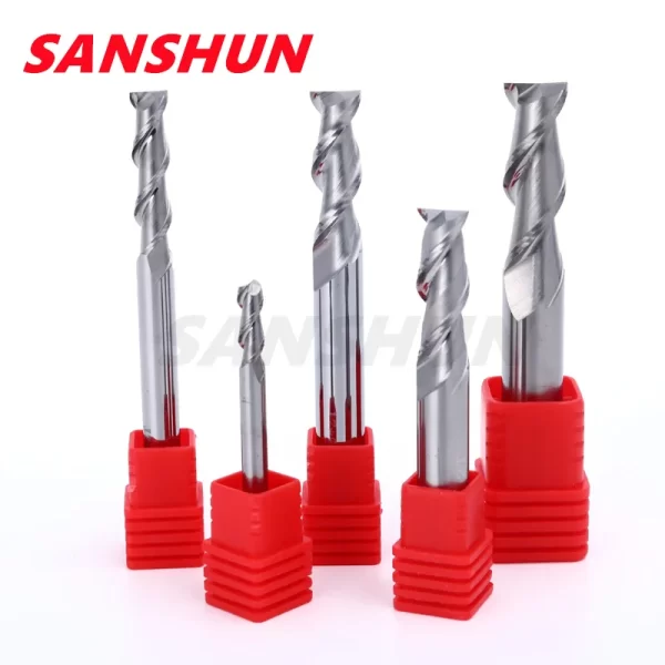 Alumínio 2-Edge Fresadora, carboneto de aço de tungstênio, CNC Especial Keyway End Fresadora, Atacado, HRC55