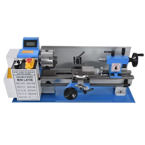 Aço inoxidável Mini Torno da Máquina, Bench Metal Torno Ferramenta, Household DIY, Pequeno Processamento, 0618, 110V, 220V, Novo