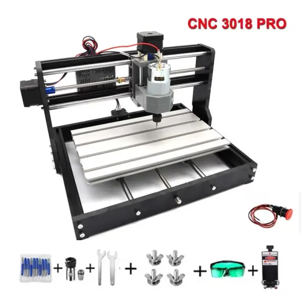 Mini fresadora CNC, 3018, atualização, GRBL 1.1, ER11, controlador de 3 eixos, offline para gravação em madeira
