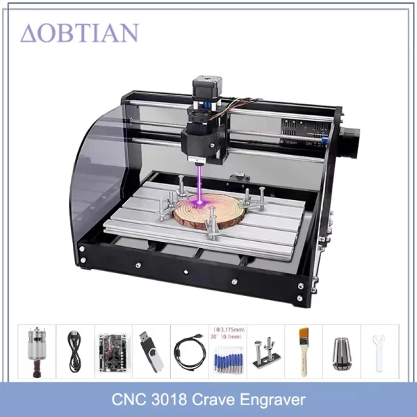 CNC 3018 Pro Max Laser Gravador, DIY Máquina De Gravação, GRBL, PCB de 3 Eixos, Fresagem Laser, Madeira Router, atualizado 3018Pro Mini Gravador