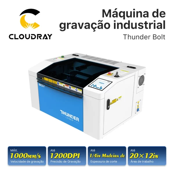 THUNDER BOLT co2 máquina de corte a laser acessórios completos para 30w tubo rf co2 máquina a laser solução de corte de madeira