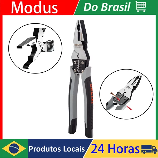 Modus-Eletricista Alicador Nariz Agulha, Decapagem Fio, Cortadores de Cabo, Terminal Crimpagem Ferramentas Manuais, Multifuncional