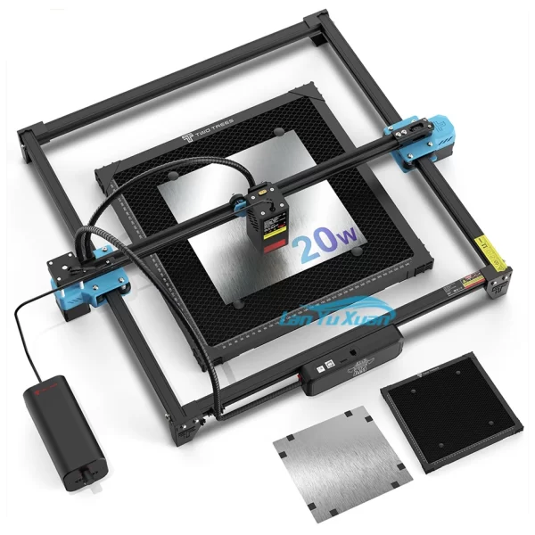 TWOTREES-Desktop CNC Máquina 3D Gravador, Lazer Pedra Portátil, Gravação, DIY Marcação, 20W, Corte A Laser De Plástico