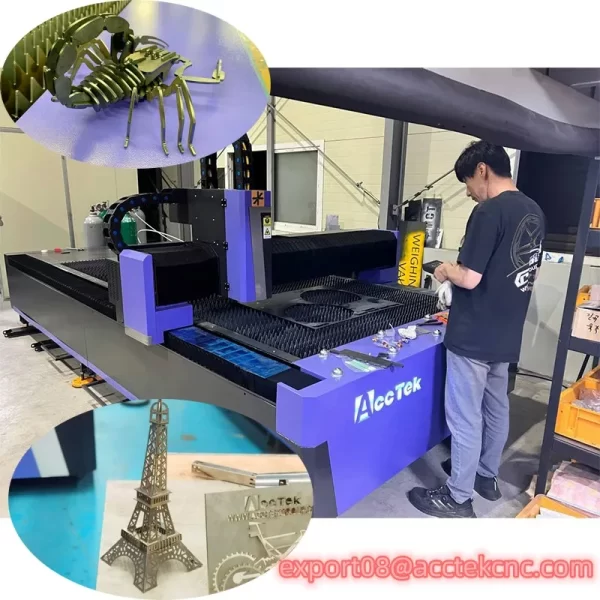 Max Raycus Fiber Laser Cutting Machine, poder para chapa metálica, 1500W, 3000W