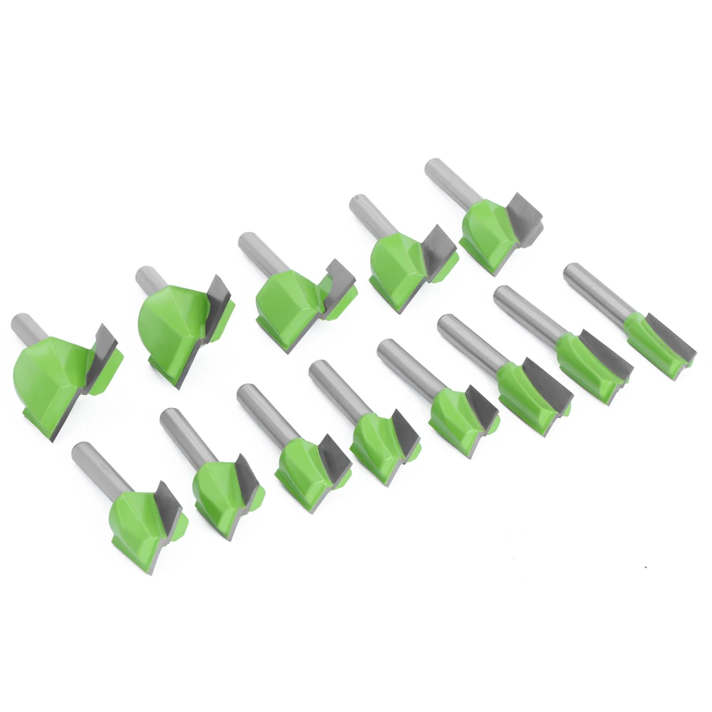 LAVIE-1/4 Shank Limpeza Inferior Bit, Conjunto de bits roteador reto, Fresa limpa, Máquina de energia para madeira - Image 5