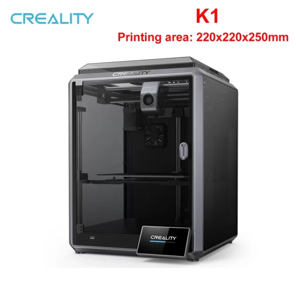 Creality K1 Impressoras 3D 600 mm/s de alta velocidade com 4,3 ''Cor Touchscreen Dual-gear Extrusora Direta Impressão 220*220*250mm