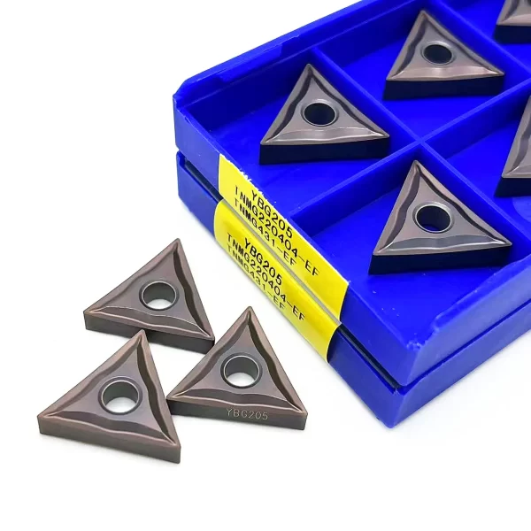Carboneto inserir TNMG220404 EF TNMG220408 EF YBG205, YBG205 M20-M40, processamento original, aço inoxidável, 10pcs