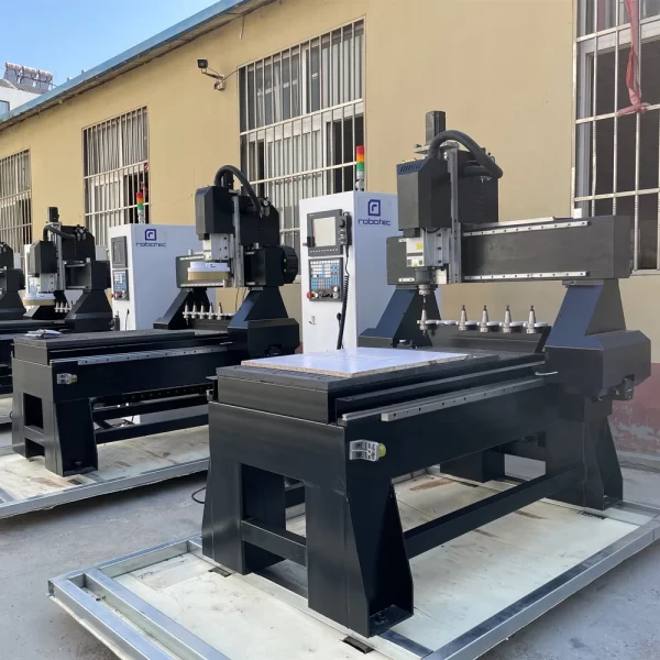 Fresadora CNC para Usinar Madeira, Plástico, Alumínio, Metal com Magazine - CNC Router, 9060 1515