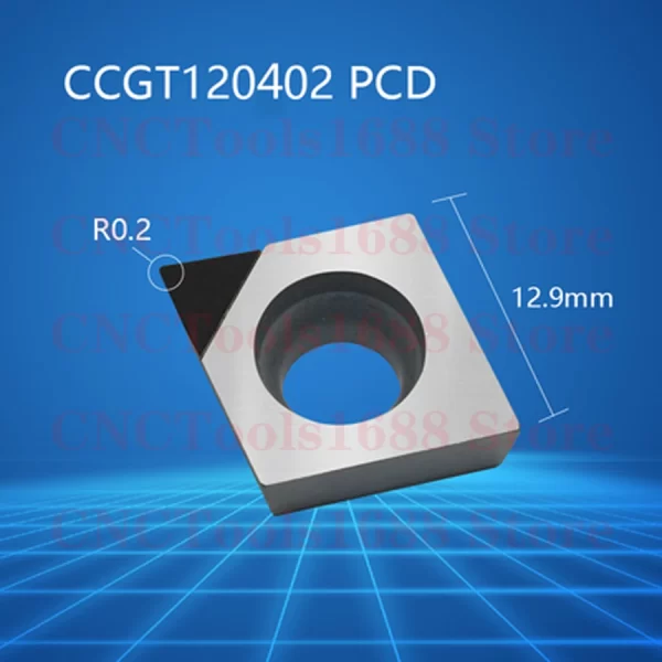 CCGT09T301 CCGT09T302 CCGT09T304 CCGT09T308 CCGT120402 CCGT120404 CCGT120408, inserção do diamante do PWB 2pcs