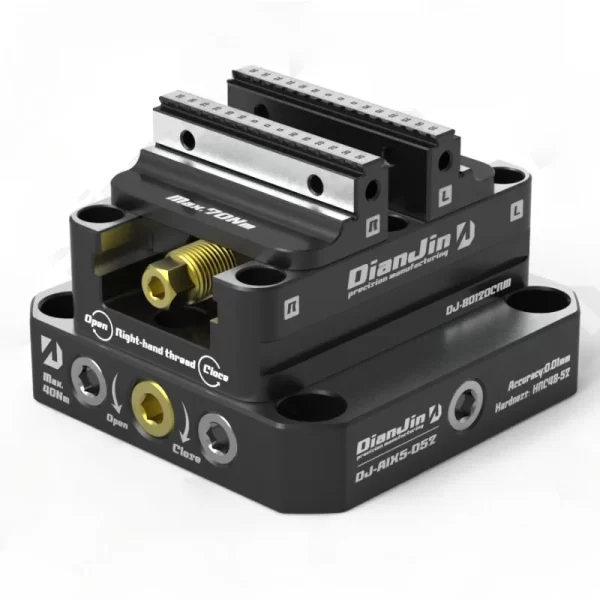 Self-Centering Vise Dispositivo elétrico de travamento automático, 4-5 eixo, positivo emparelhado com ponto zero, mudança rápida, quatro eixos L-Block Bridge Board, DJ-6080H-R