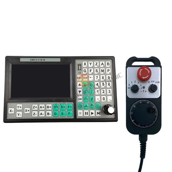 Kit Controlador Offline com Tela, Sistema De Controle De Movimento, Parada De Emergência, 7 Polegada, CNC, SMC5, 500kHz, SMC5-5-5-N-N