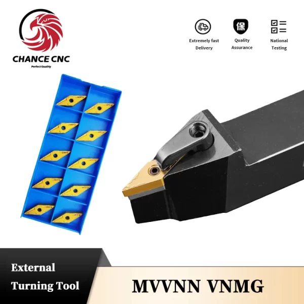 Mvvnn1616k16 mvvn2020k16 mvn2525m16 torneamento externo ferramenta titular vnmg inserções de carboneto mvnn torno máquina de corte ferramentas conjunto