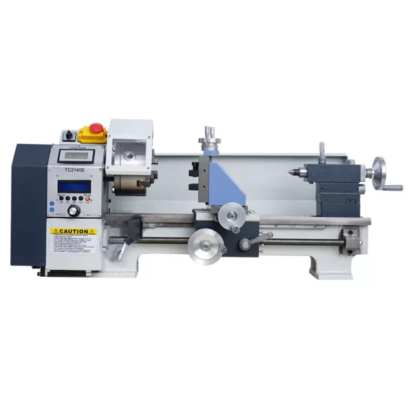 Torno Inteligente com Controle Micro Eletrônico, Pequena Máquina para Trabalhar Madeira de Metal, Pequena Máquina-Ferramenta, Alta Precisão, CNC, Multifuncional, 2140
